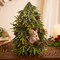 Northlight Frosted Tree with Squirrel and Pinecones Christmas Decoration - 12"